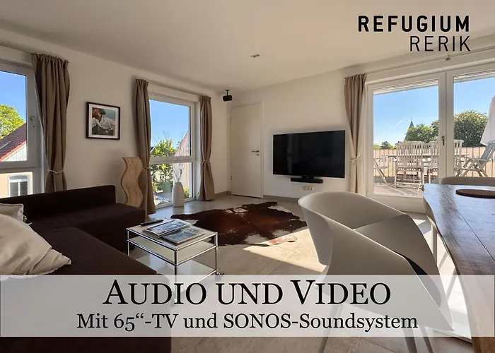 דירה Refugium -- 5 Dtv-sterne, Strandnah, Modern Und Lichtdurchflutet, Sonnenbalkon -- רריק